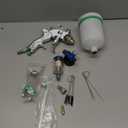 ENDOZER Professional HVLP Spray Set Gravity Feed Air Sprayer with 1.4, 1.7, 2.0mm Nozzles, 20oz (600cc) with Gauge for Auto Paint, Primer, Clear/Top Coat & Touch-Up (Not Suitable for Latex Paint)