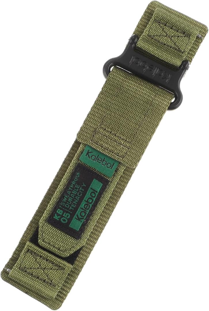 22mm Nylon Strap Watch Band Compatible With/For Suunto Race S/Run/ Ocean/Race/Suunot 5/9 Peak ,For Huawei Watch GT 2/3/4/5 46mm,For Casio PRW-30/50 /60 /70 PRW-6800/6900/3400/6600/650 For Suunto 7/9 Suunto D5 /Spartan Sport Wrist hr Baro/TRAVERSE (Green)