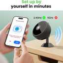 Mini WiFi Hidden Camera, 1080p Wireless Indoor Nanny Cam with Motion Detection, Night Vision & Remote Viewing, Security Camera for Baby, Pet & Home