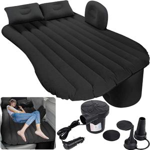 Car Inflatable Bed Mattress, Mattress Back Seat RV Mattresses, Travel for Automotive SUV Truck Berlina Furgonetas Grande Cars Backseat Sleeping Bed,Full (Black)