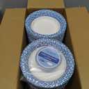 MUCHII 180 Count Paper Bowls 16 oz, Printed Soak Proof Disposable Bowls Bulk for Breakfast, Lunch, and Dinner Meals
