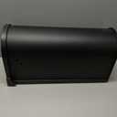 Architectural Mailboxes Arlington Heavy duty Steel Metal Post Mounted Mail Box for outside, Black, Large USPS Approved Curbside Mailbox
