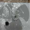 18-Inch Fan Blade Replacement (Gray) with Free Lock Cap or Fan Blade Nut  Durable Plastic, Universal Fit for Pedestal & Wall Fans, Easy Installation