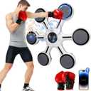 2024 New Music Boxing Machine with Boxing Gloves for Adults and ChildrenWall-Mounted Exercise Equipment for Home Exercise New Fitness