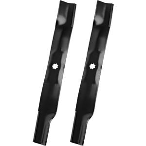 AM137327 High Lift Blades Compatible with John Dee re 42" Deck Cut, AM141032 Mower Blade Fit for D105 D125 D130 LT150 LA135 Z225 EZtrak Lawn Tractor, Replaces AM141034, M154061, M154062, 2 PACK