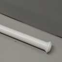 Ivilon Window Curtain Rod Decorative End Cap Design, 1 Inch Rod, 28 to 48 Inch. White