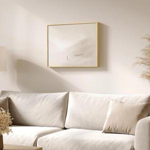 Framed Christian Wall Art, Jesus and Flock Canvas Print, Good Shepherd Religious Artwork for Living Room, Bedroom, Hallway, Prayer Room, or Office Decor, 12x16 Inch