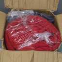 MUXHOMO 7 Pieces California King Comforter Set, Reversible Bed in a Bag Cal King Size, All Season Bedding Set with Comforter, Flat Sheet, Fitted Sheet, Pillowcases & Shams, Red & Black