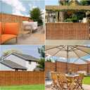 Natural Reed Fencing,Privacy Fence Bamboo-Like Reed Screen Curtain Natural Fencing for Garden,Balcony,Outdoor,Backyard Patio Decors Fence Rolls-Brown,4FT X 16.4FT