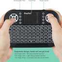 iPazzPort(Upgrade Mini Bluetooth Keyboard with Touchpad Mouse,Portable 2.4G Wireless Keyboard with Backlit for Fire TV Stick/PC/Smart TV/Windows/Laptop/Phone/Mac/Android TV Box and More