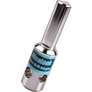Ice Auger Drill Adapter for 1/2" Drill Chuck - Compatible with Strikemaster, Eskimo, Mora Hand Augers | Hand Ice Fishing Auger Drill Bit 5/16" &1/4" Hole Fits 1/4"-20 Wing Bolts & Locking Screws