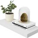 WELLAND Simons Floating Wall Shelf Ledge Shelves, 18-Inch, White