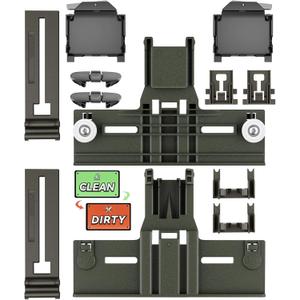 UPGRADED W10350375 Dishwasher Top Rack Parts & W10320664/5 Housing for Kenmore Whirlpool Dishwasher Parts WDT730PAHZ0 WDT750SAHZ0 WDTA50SAHZ0 WDT970SAHZ0 Upper Rack Parts,13 Pack