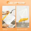 10 Pack Dishwasher Safe Reusable Bags, Leakproof Reusable Freezer Bags, BPA Free Food Storage Bags for Lunch Marinate Food Travel - 3 Gallon 3 Snack 4 Sandwich Bags