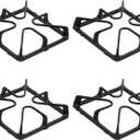 WB31K10034 Burner Grates for Gas Stoves Compatible with GE Gas Stove Range for General Electric Gas Stove Top Surface Grate Cast Iron Rack-4Pack