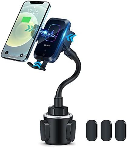 Amazon.com: Piosoo Wireless Car Charger-Cup Holder Phone Mount,Automatic Infrared Smart Sensor Clamping Qi 15W Fast Universal Adjustable Cell Phone Wireless Charging Air Vent Cradle : Cell Phones & Accessories