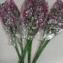 RECUTMS Artificial Flowers Plants Faux Lavender Flower Indoor Outside Hanging Decorations,8 Bundles (Fuchsia)
