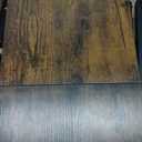 Pipishell C-Shaped Side Table, C Table for Sofa with Two-Piece Desktop & Metal Frame, Large Surface End Table for Living Room, Bedroom, Bedside, Rustic Design (Vintage Rustic Brown)