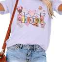 Magical Shirt for Women Magic Kingdom Castle Tshirt Princess Shirts Family Vacation Tee Casual Holiday Top (Purple, S)
