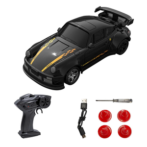 TeeGGi Desktop Drift Car for Boys Kids Adults, 1/64 Scale Remote Control Car with LED Lights, 4WD Mini RC Drift Cars for Race, Children's Gifts and Toys