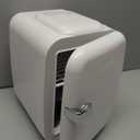 CROWNFUL Mini Fridge, 4 Liter/6 Can Portable Cooler and Warmer Personal Refrigerator for Skin Care, Cosmetics, Beverage, Food,Great for Bedroom, Office, Car, Dorm, ETL Listed (White)