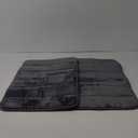  Toilet Bath Mat Set 2 Piece - Super Soft Absorbent Quick Dry Memory Foam Bathroom Rugs, Machine Washable Non Slip Floor Carpet (16x23, Gray)