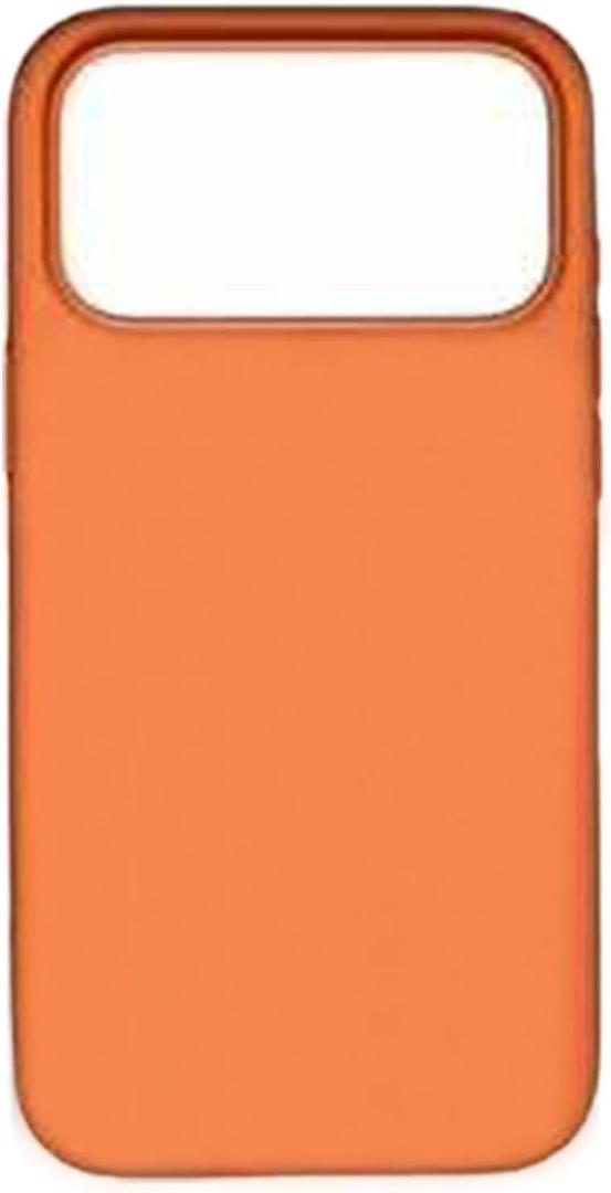 for iPhone 17 Pro/17 Pro Max Magnetic Case,Classic Liquid Silicone Anti-Scratch Mobile Phone Case (Dark Orange,17 promax)