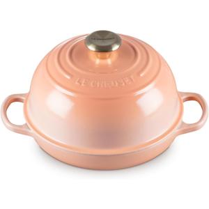 Le Creuset Enameled Cast Iron Signature Round Bread Oven, 9.5 inch, Peche