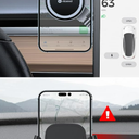 VICSEED Tesla Phone Mount [Strongest Magnet Power] Foldable Hidden Tesla Phone Holder Fit for All Phones, Tesla Model 3/Y/Cybertruck Accessories, Tesla Model 3 Model Y for MagSafe Car Mount