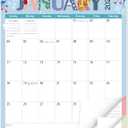 GuassLee Extra Large Wall Calendar 2026-2027, 18-Month Vertical Wall Calendar 2026, Jan. 2026 to Jun. 2027, 17" X 22" Paper Hanging Planner with Thick Paper Spiral Bound for Office Home Organizing