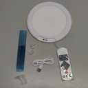 wowatt Battery Operated Ceiling Light Rechargeable Ceiling Lights with Remote Wireless Shower Lighting 3000K 4500K 6500K 7.48in Dimmable Timing Overhead Light for Closet Shower Living Room (1 Pack, 3CCT-Round)