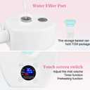 Professional Facial Steamer, Ionic Face Steamer Esthetician Vaporizador, with Preheat & Hot Mist Adjustment Function, Rocker Arm Steamer for Home Beauty Salon Spa