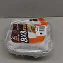 8x8 Aluminum Pans with Lids (20 Pack) - Disposable Baking Pans, Tin Foil Pans with Lids for Holiday Cooking, Christmas & Parties Meal Prep, Storage, Heating and Baking