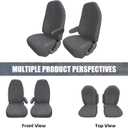 SAPUBK Custom-Fit Front Seat Covers Sets Replace for 1993-2008 Ford E-Series Van Captain Chairs Seats, Driver and Passenger Soft Dutch Velvet Composite Foam Lining Breathable Seat Cover Cushion