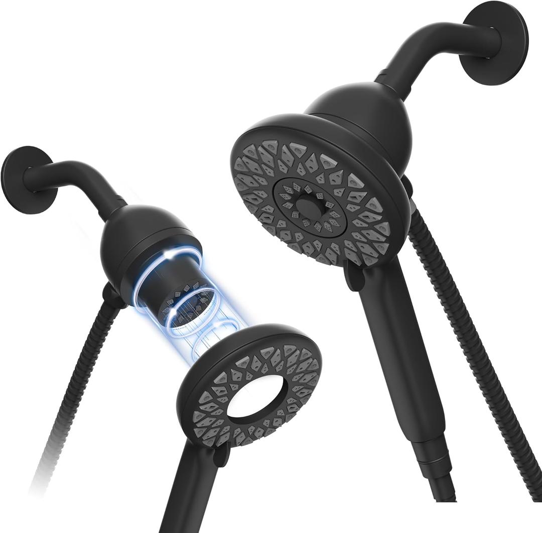 Engage Magnetic Shower Head with Handheld Sprayer, 6 Handheld Shower Head Spray Functions, Matte Black Finish, 26100EPBL