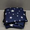 Namalu 4 Pack Self Warming Cat Bed Self Heating Cat Mat Star Pattern Soft Dog Crate Pad Thermal Pet Mat Anti Slip Kennel Dog Washable Warming Bed for Outdoor Indoor(18 x 24 Inch,Blue)