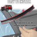 Hood Deflector Hood Protector Compatible with Ford Bronco 2/4 2026 2025 2024 2023 2022 2021 Matte Black Hood Protector Bug Deflector Stone Guard(Not for Bronco Sports)