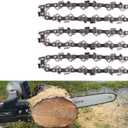 3-Pack 20 Inch Chainsaw Chain 3/8" Pitch .058" Gauge 72 Drive Links Compatible with Husqvarna X-cut C85, C83S, 455 Rancher, Oregon 73EXL072G, 73DPX072G, Jonsered and More