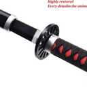 Demon Slayer Sword for Kids 31inch - Bamboo Blade with Belt and Sword Stand - Anime Sword Original Texture，Demon Slayer Katana for Cosplay Purpose