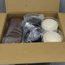 LITOPAK 100 Pack 16 oz Paper Coffee Cups with Lids, Black Disposable Coffee Cups with Lids, Sleeves and Stirring Sticks, for Parties, Picnic, Travel, and Events