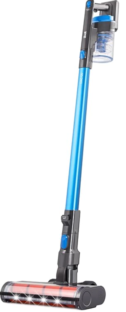 LEVOIT Cordless Vacuum Cleaner, Stick Lightweight Handheld Vac with 150W Powerful Suction for Hardwood Floor, Carpet, Pet Hair, Car, Rechargeable Battery, LED Lights, LVAC-120, Blue & Gray, Blue