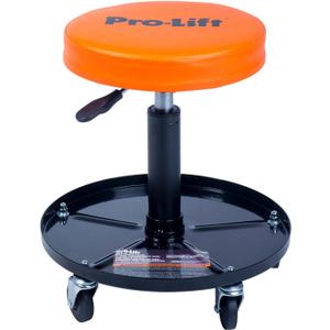 Pro-Lift PL9300H Pneumatic Chair with 300 lbs Capacity Black/Orange, 15 inches
