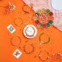 Goldwise Friendship Bracelet Making Kit for Fans, Orange Beads for Jewelry Making,Letter Beads (A-Z),Varieties of Charms, DIY Crafts for Gifts Birthday (showgirl)