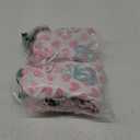 Simple Joys by Carter's Toddlers and Baby Girls' Loose-Fit Flame Resistant Fleece Footed Pajamas, Pack of 3 (Black Floral/Pink Panda/White Hearts)