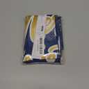 Merry Christmas Tie Up Valances for Windows Navy Blue Gold Polka Dot Winter Snowflakes Curtain Valance Rod Pocket Adjustable Tie-Up Window Treatments Curtains for Kitchen Bathroom Bedroom, 42"x18"