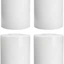 4 Pack White Opal Glass Shades Covers, 5.5in Height, 3.5in Diameter, 1-5/8in Fitter, Glazed Cylinder Glass Lamp Shade Replacement for Pendant Light Wall Sconces Chandelier