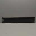 1 Pc Door Kick Plates - 6 x 34 Inches Kick Plates for Exterior Interior Doors Protection Decor, 1.5mm (1/16 Inch) Thickness Rectangular Aluminum Door Push Plate (Black)