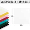 Hiasan Cloth Napkins Set of 6, 18 x 18 Inch, Washable White Dinner Napkins with Hemmed Edges for Restaurant, Wedding and Holiday