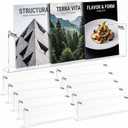 10 Pack Clear Acrylic Magazine Holder Wall, Brochure, 24 Inch