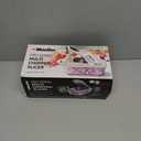 Mueller Pro-Series 10-in-1, 8 Blade Vegetable Chopper, Onion Mincer, Cutter, Dicer, Egg Slicer with Container, French Fry Cutter Potatoe Slicer, Home Essentials & Kitchen Gadgets, Salad Chopper (8 Blade, White Sand/Gray)